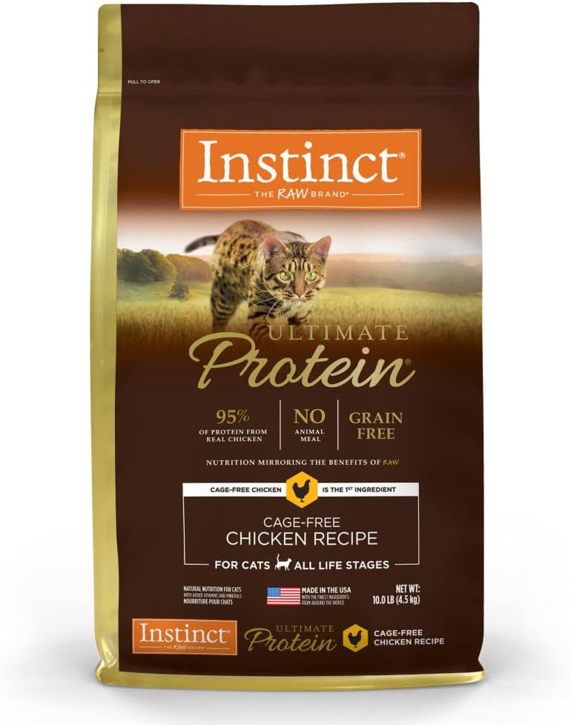Grain-Free Dry Cat Food with Cage-Free Chicken, Raw-Coated Kibble
