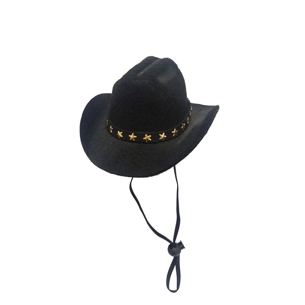 Star Cowboy Hat for Cats and Small Dogs, Adjustable Fit