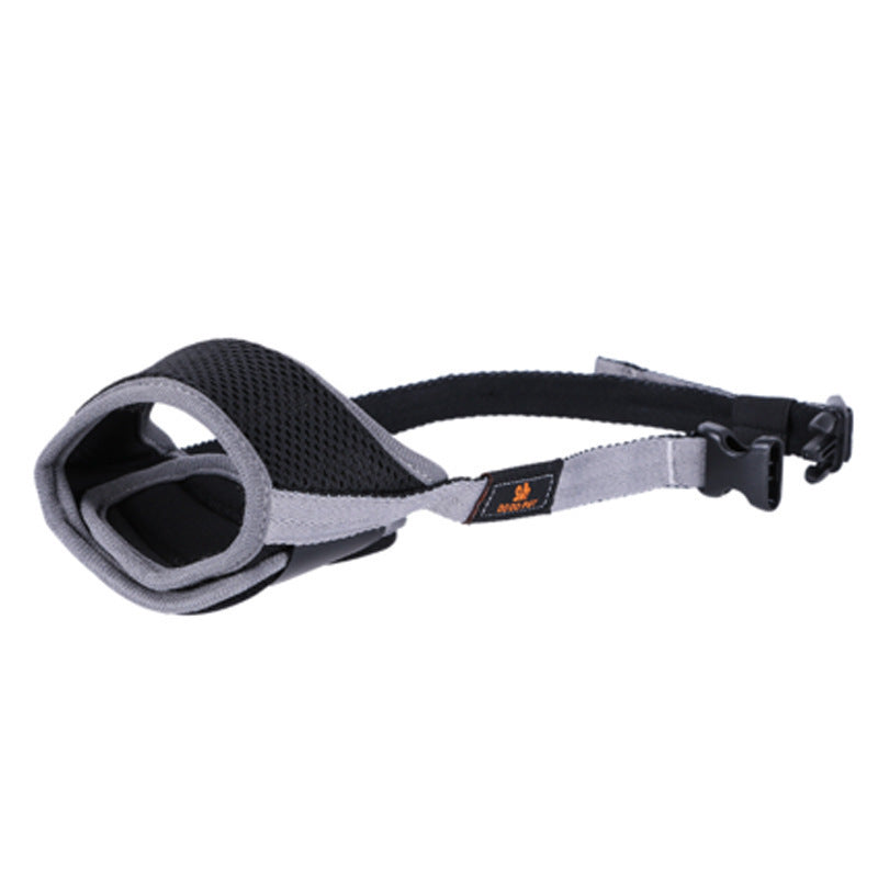 Breathable Mesh & Canvas Dog Muzzle, Adjustable Fit, XS–XXL