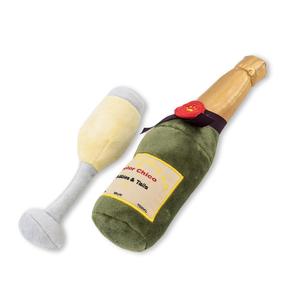 BFF Champawgne-Cheers Plush Dog Toy Set, 2-Pack