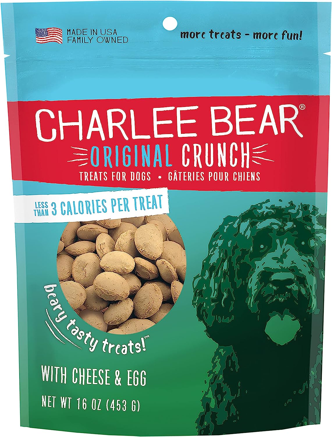 Grain-Free Dog Treats with Cheese and Egg, Baked in USA