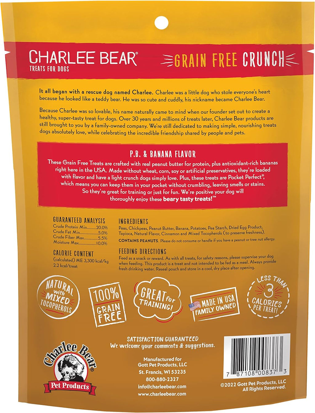 Grain-Free Peanut Butter Dog Treats – Made in USA