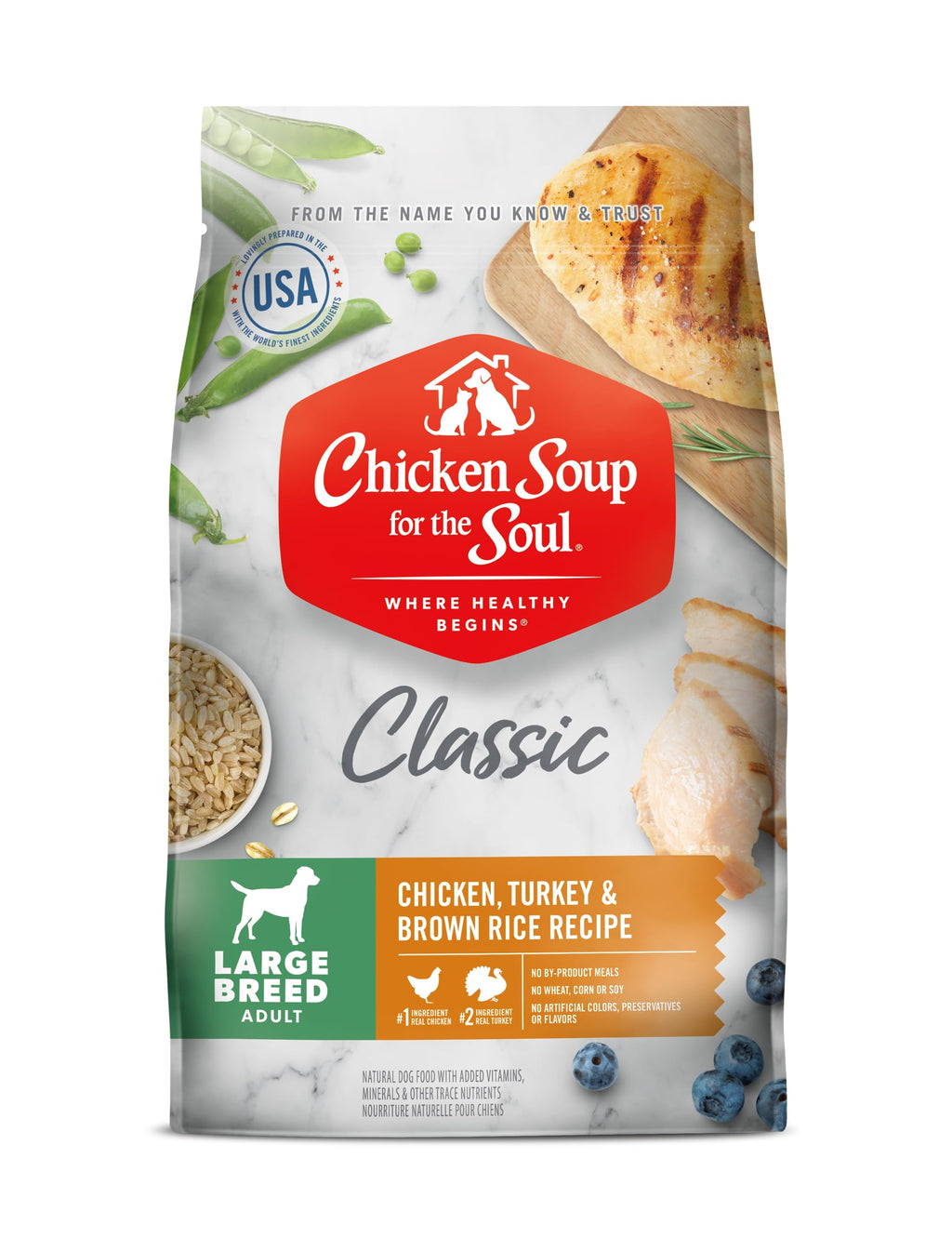 Chicken & Turkey Adult Dog Food with Grains and Vegetables