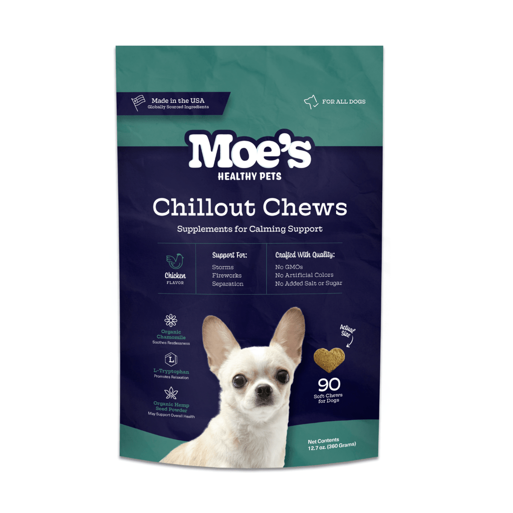 Calming Chews for Dogs with Hemp, Chamomile & Chicken Flavor