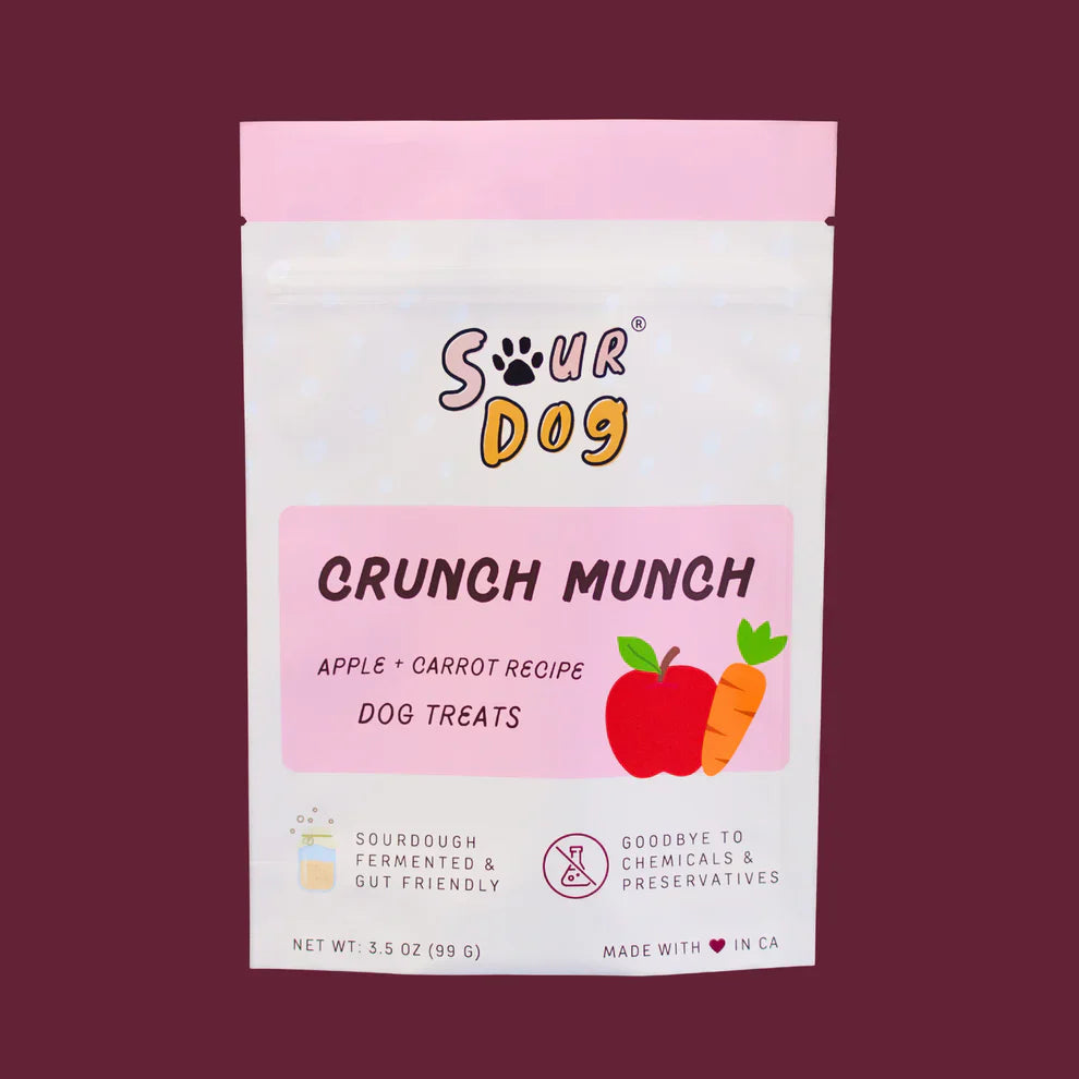 Apple & Carrot Crunchy Dog Treats, 3.5 oz Bag