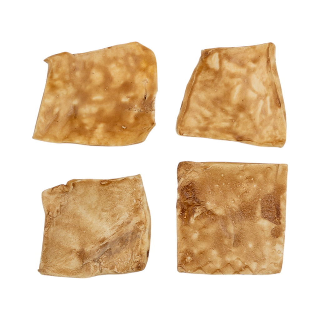 Beef Cheek Chip Dog Treats, Chicken Flavor, 4"x4", 5-Pack