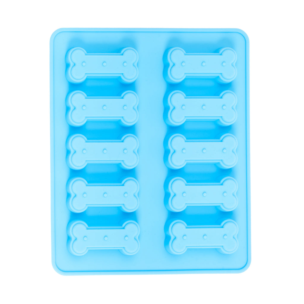 Silicone Bone-Shaped Pet Treat Baking Tray, 6-Pack