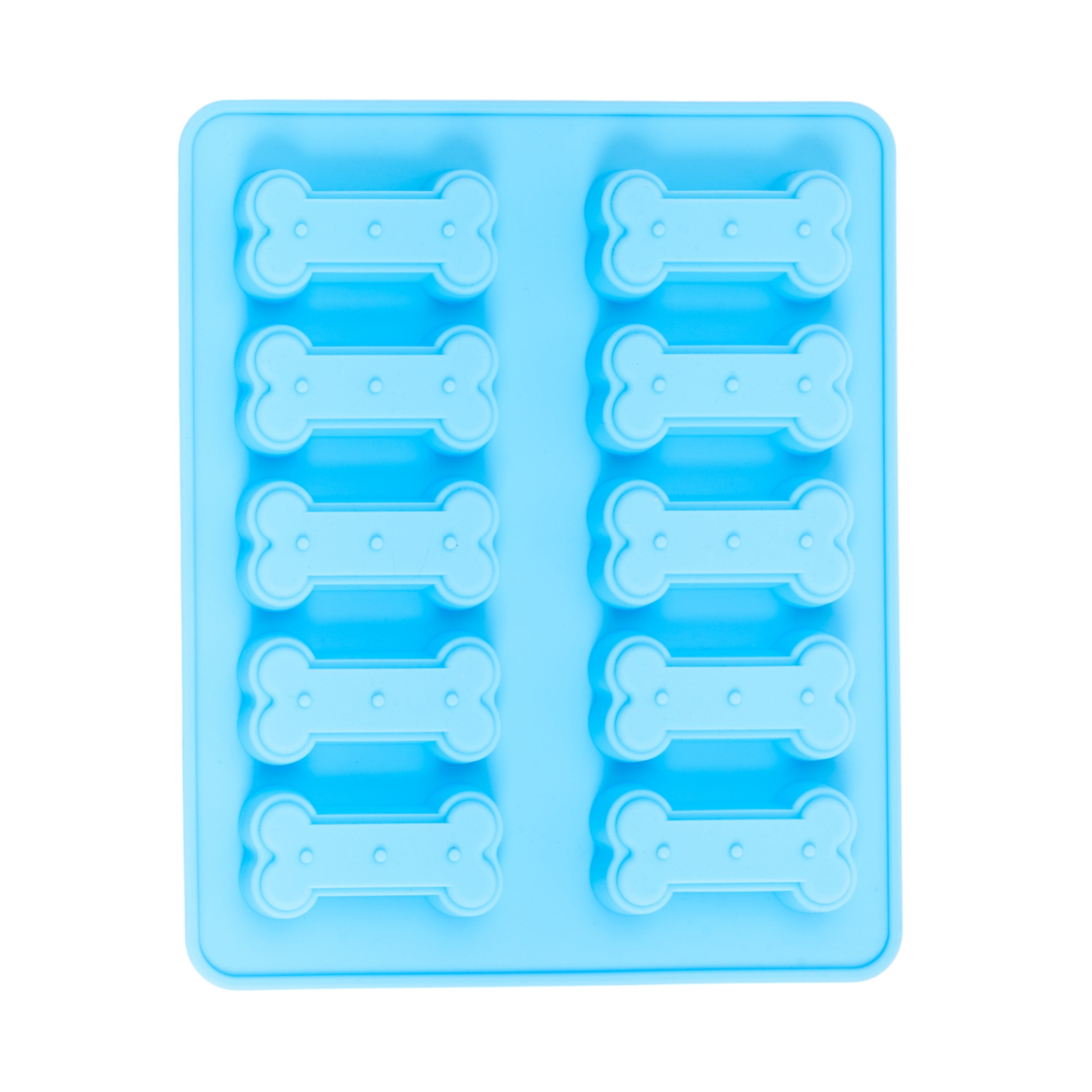 Silicone Bone-Shaped Pet Treat Baking Tray, 6-Pack