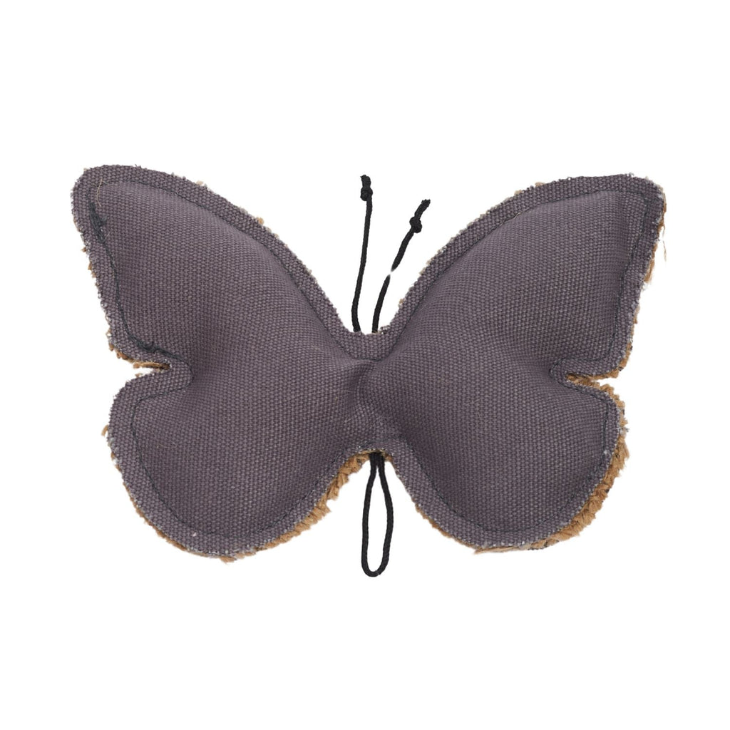 Butterfly-Shaped Canvas & Jute Dog Chew Toy for Small to Medium Dogs