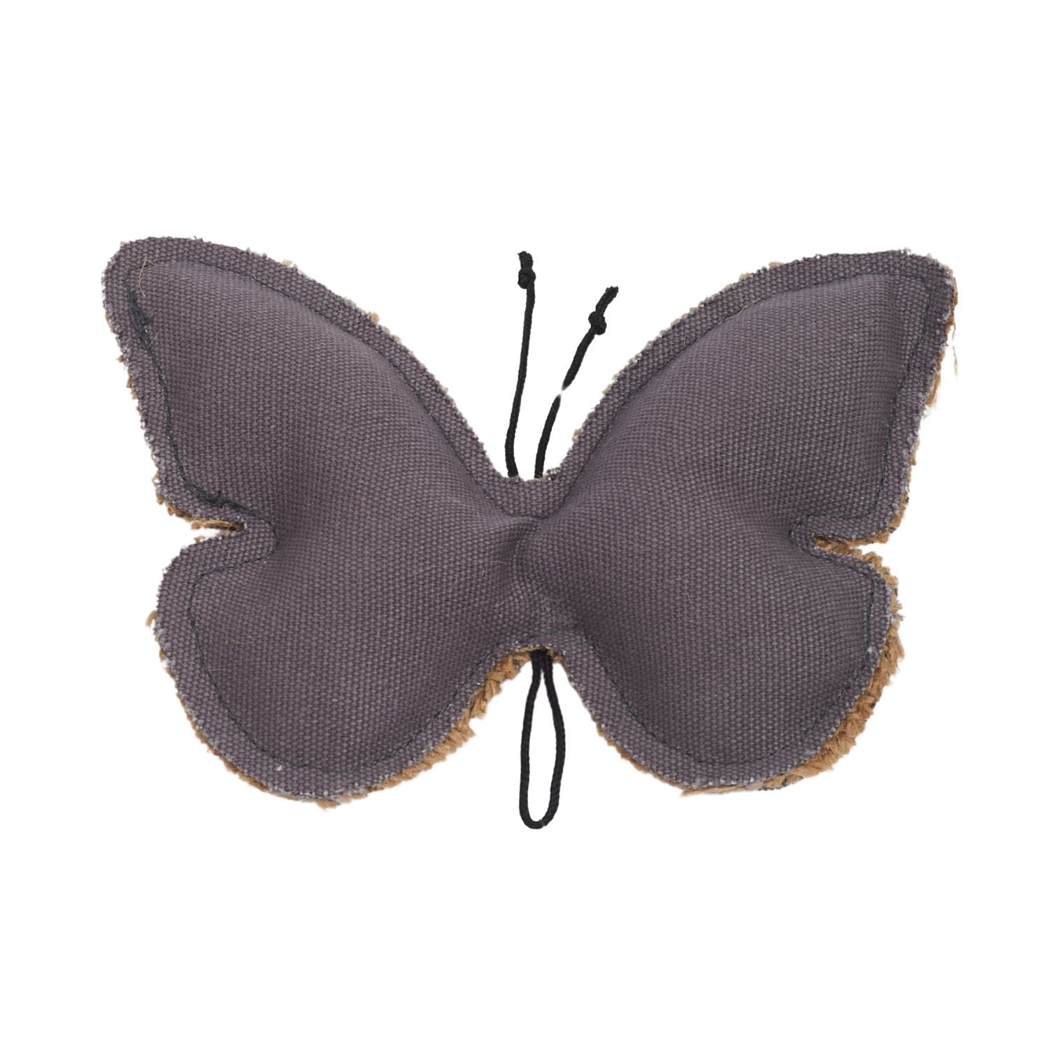 Butterfly-Shaped Canvas & Jute Dog Chew Toy for Small to Medium Dogs