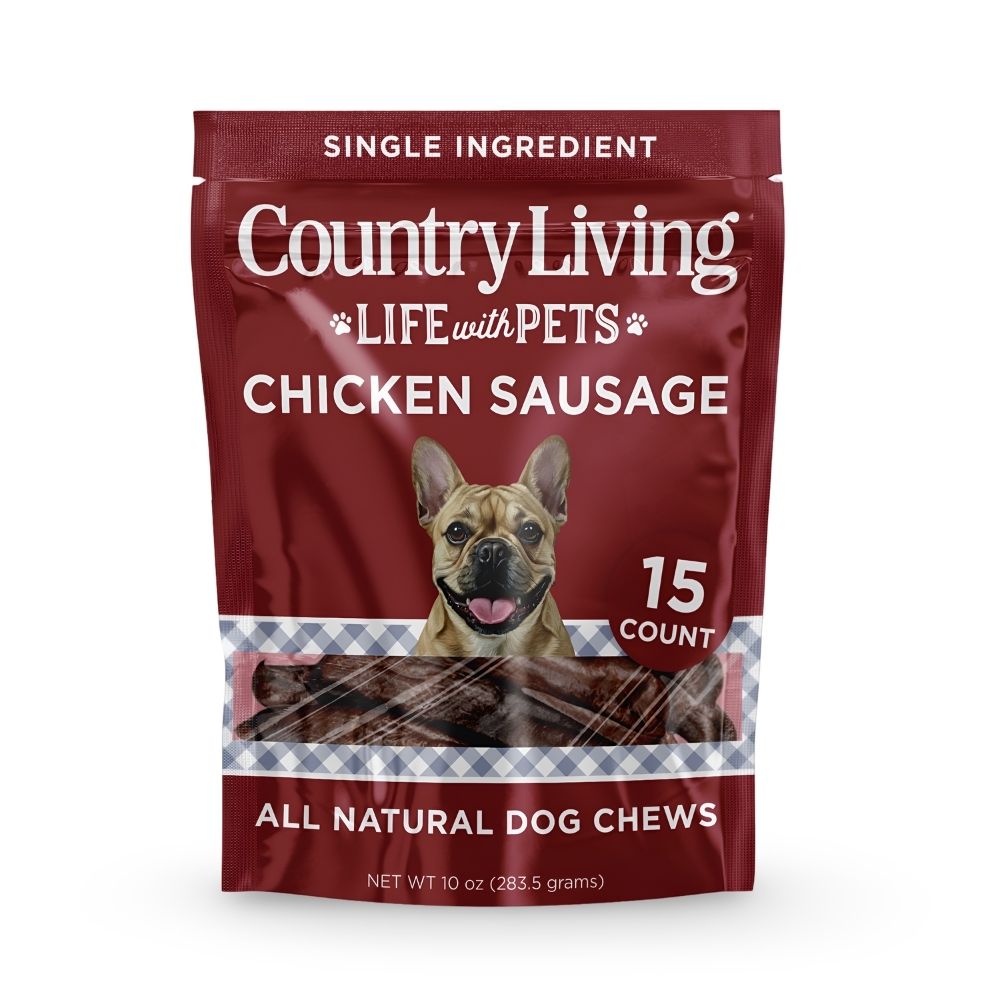 Beef Flavored Chicken Sausage Dog Treats, 4"-5", 15 Count