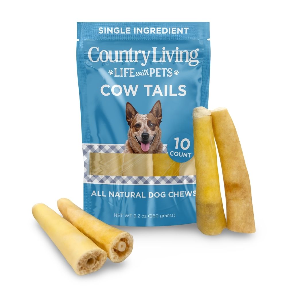 Cow Tails Dog Chews 5"-7" – 100% Natural Beef, 10 Pack