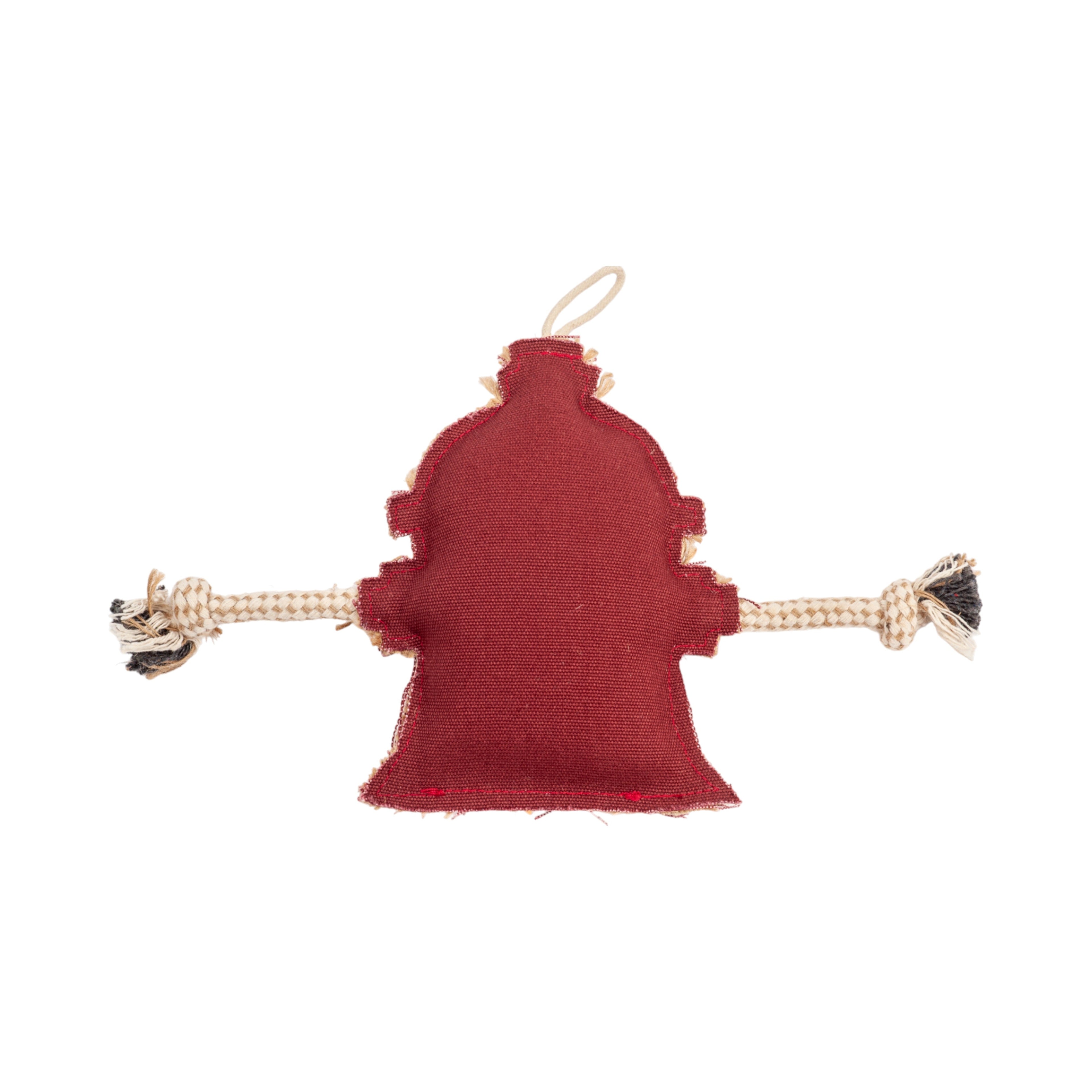Fire Hydrant Canvas & Jute Dog Chew Toy for Small to Medium Dogs