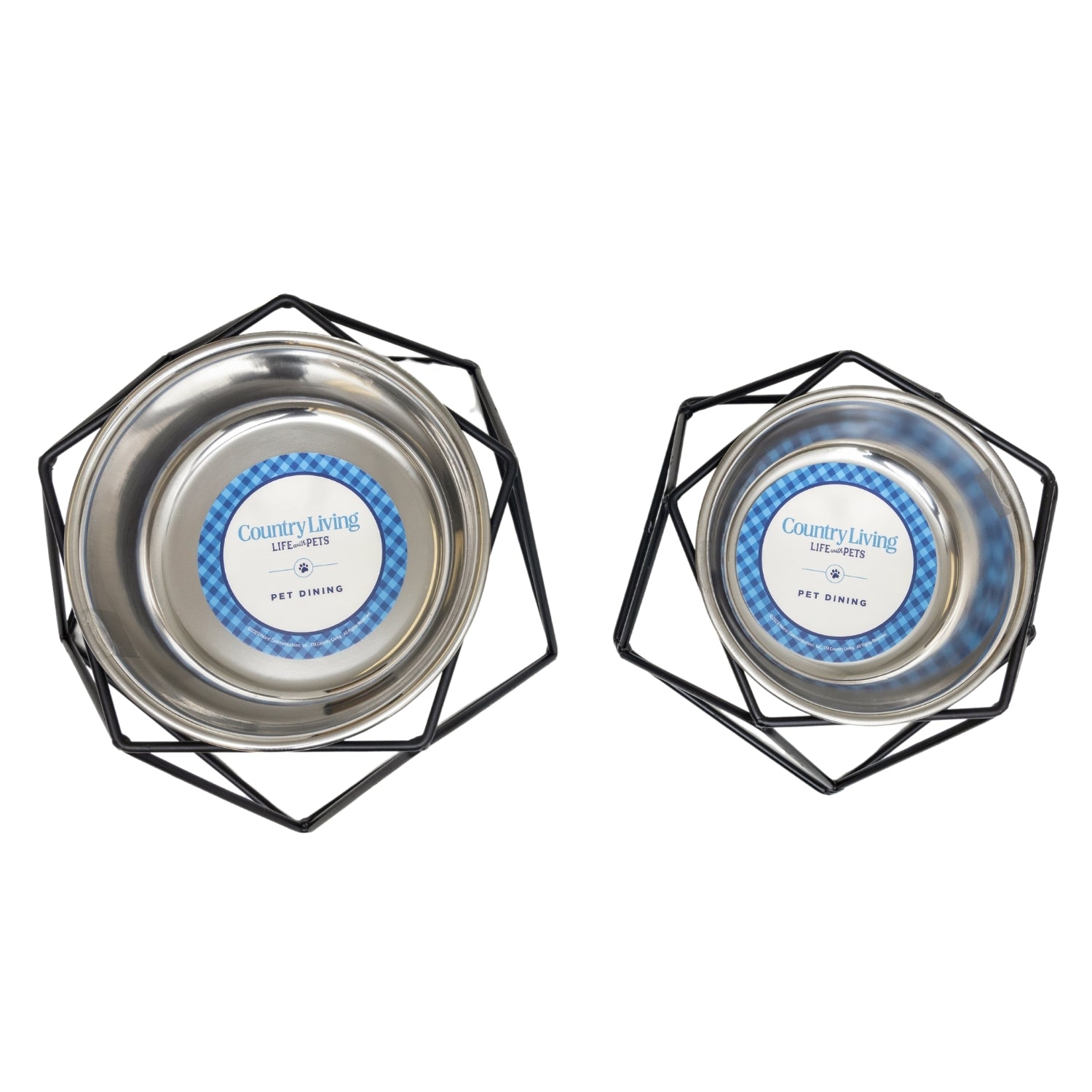 Single Elevated Dog Feeder with Stainless Steel Bowl, Medium Size