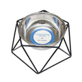 Single Elevated Dog Feeder with Stainless Steel Bowl, Medium Size