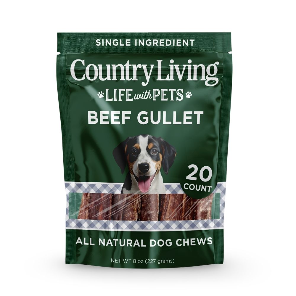 6" Beef Gullet Flats Dog Chews, 20 Count