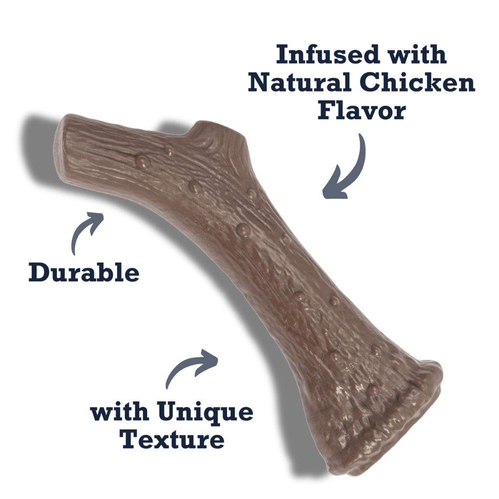 Nylon Antler Chew Toy with Chicken Flavor for Dogs