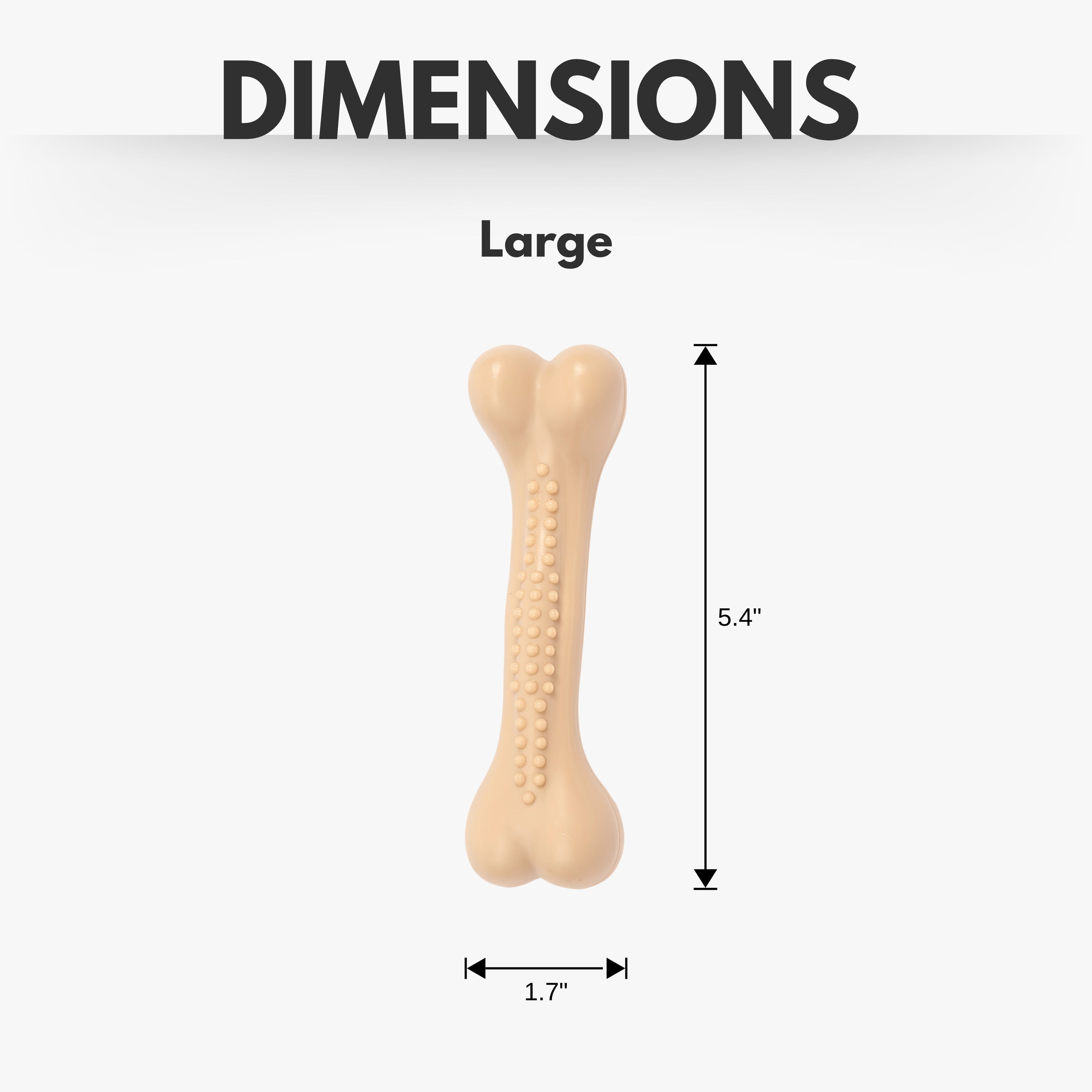 Nylon Chew Bone Toy for Strong Chewers, Chicken Flavor