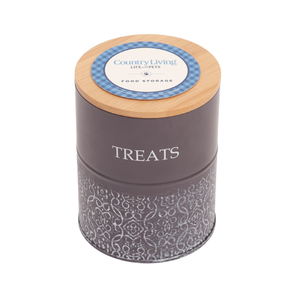 Treat Trove Canister Set with Bamboo Lids, Volcanic Gray, 2-Pack