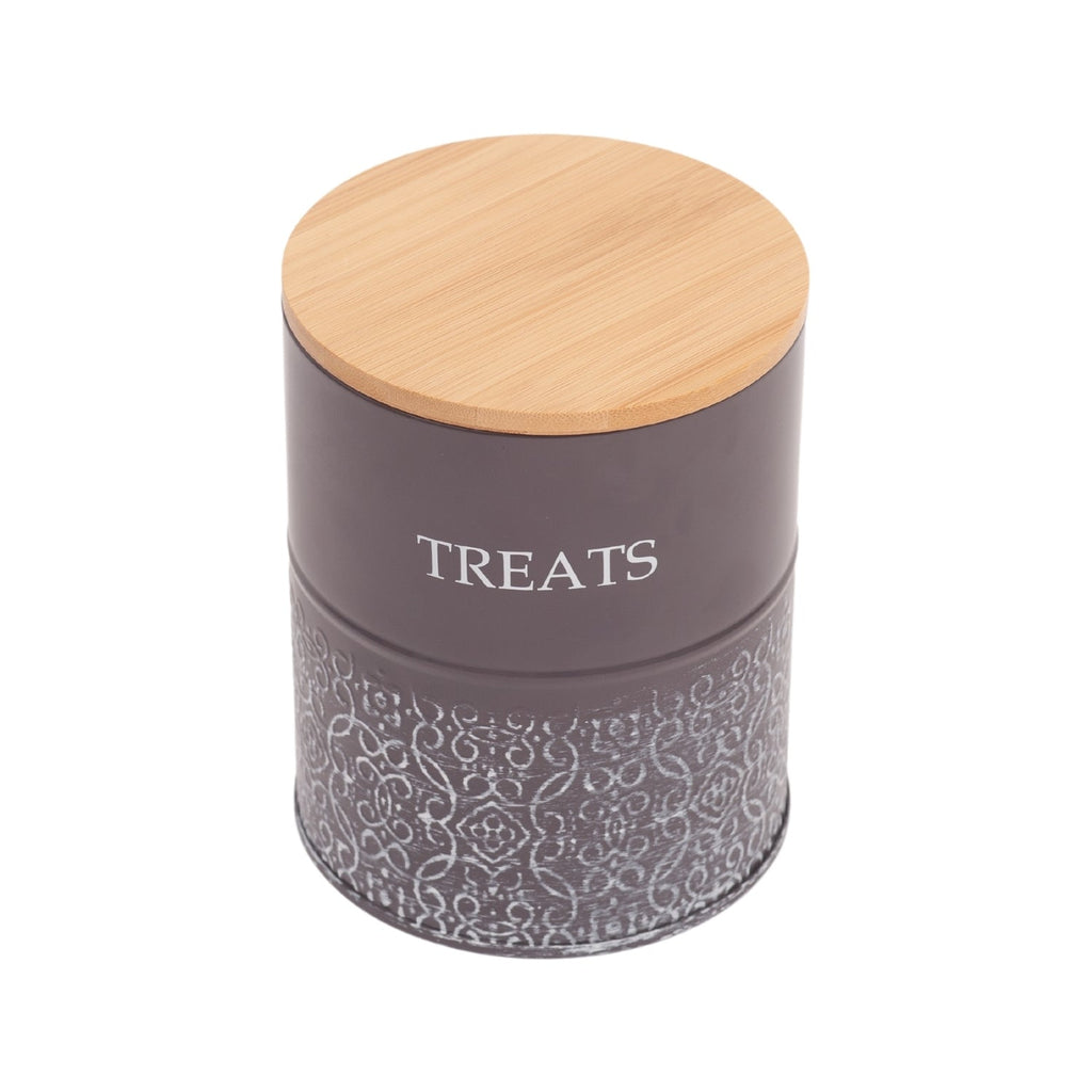Treat Trove Canister Set with Bamboo Lids, Volcanic Gray, 2-Pack