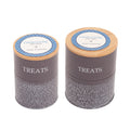 Treat Trove Canister Set with Bamboo Lids, Volcanic Gray, 2-Pack