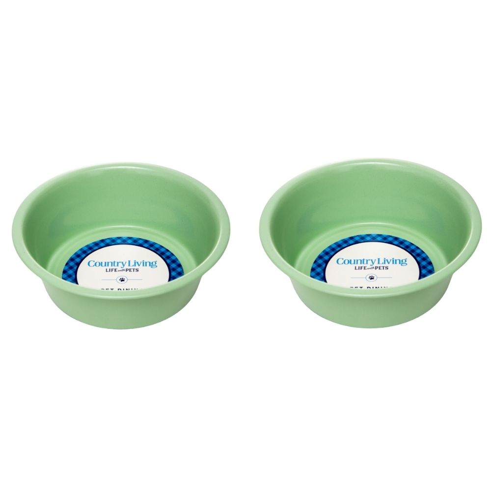 Stainless Steel Dog Bowl with Non-Slip Base – Pink, Green, or Blue