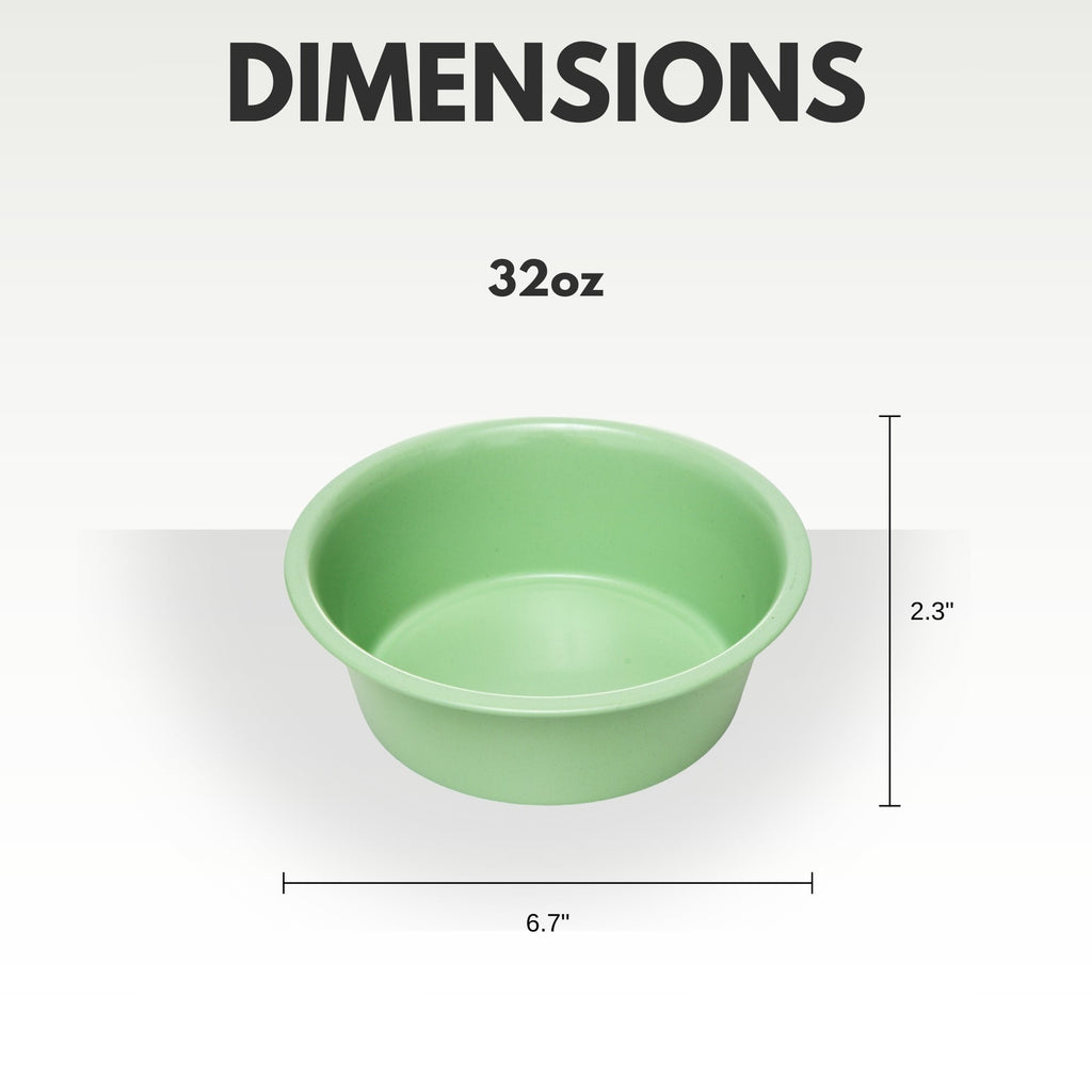 Stainless Steel Dog Bowl with Non-Slip Base – Pink, Green, or Blue