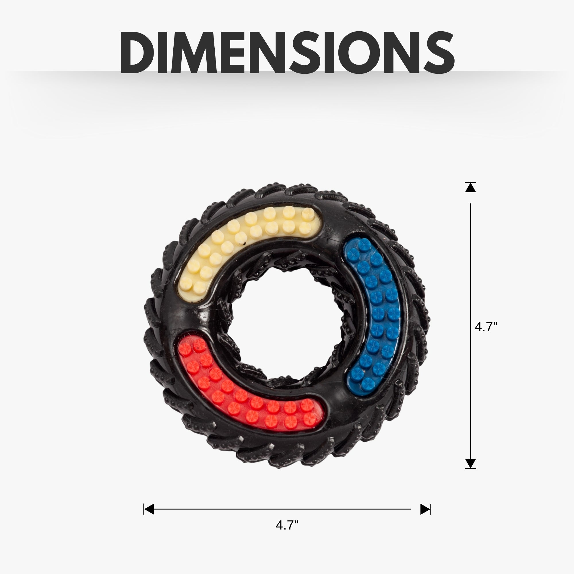 Tire of Fun Dog Chew Toy – Durable TPR for Gentle to Moderate Chewers