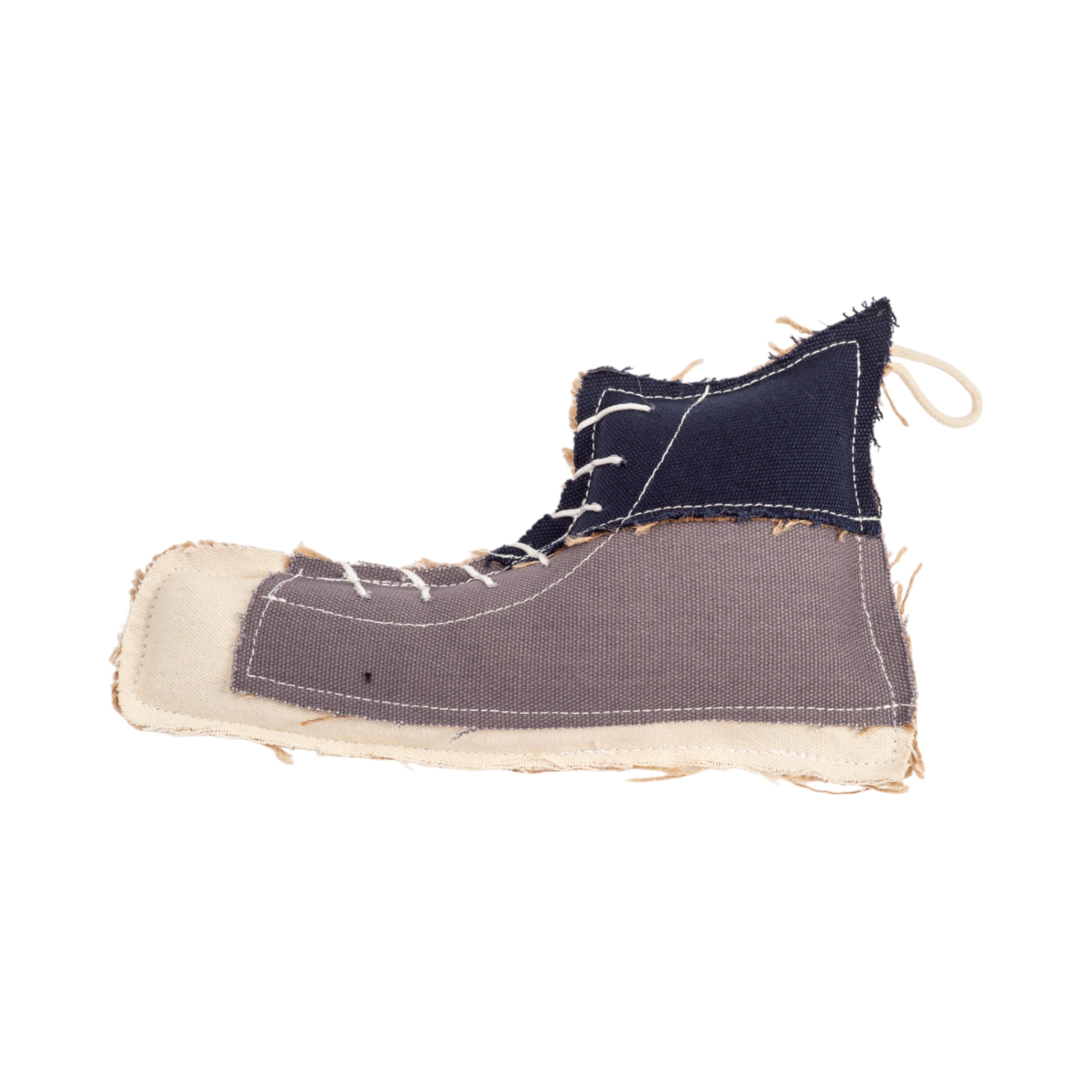 Canvas & Jute Shoe-Shaped Dog Chew Toy