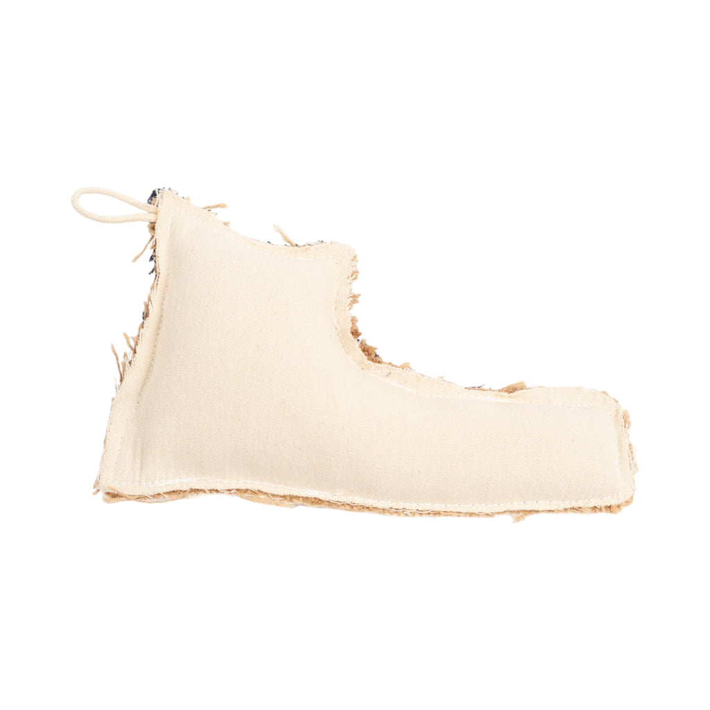 Canvas & Jute Shoe-Shaped Dog Chew Toy