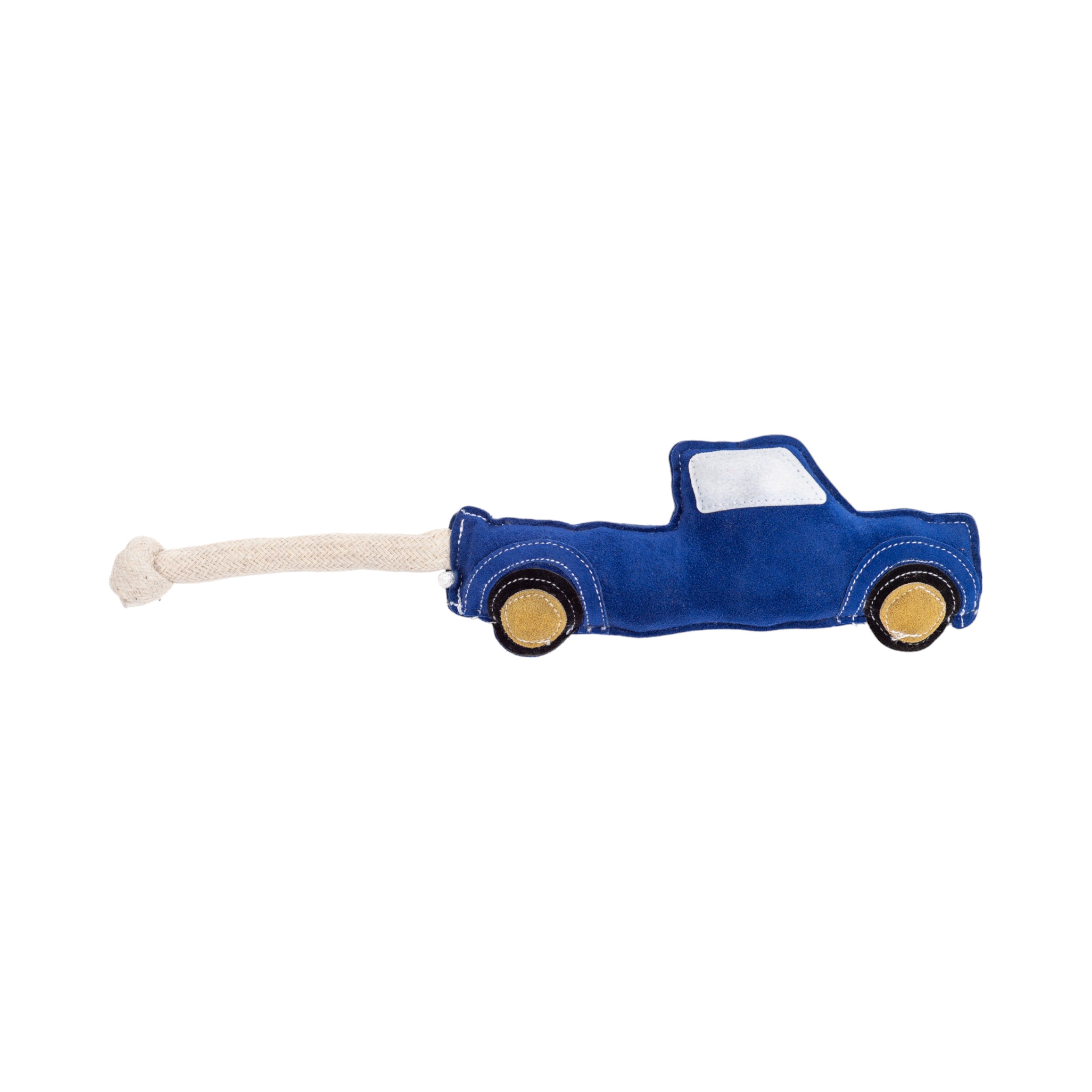 Blue Pickup Truck Dog Toy – Durable Faux Leather