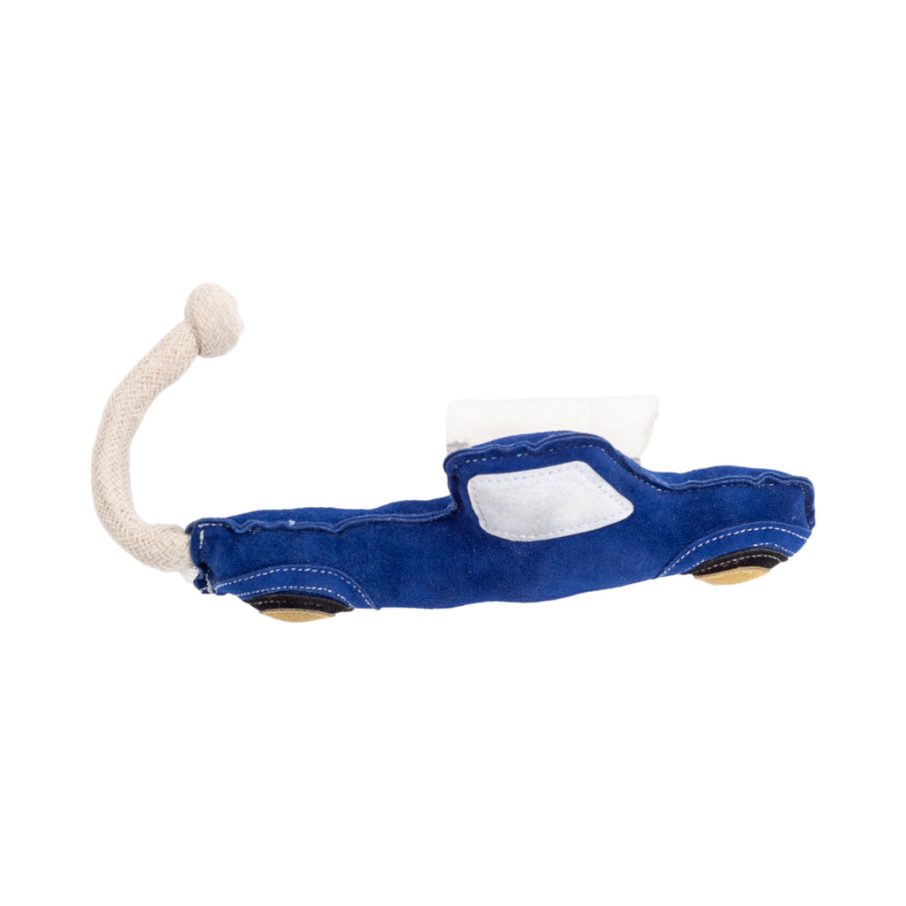 Blue Pickup Truck Dog Toy – Durable Faux Leather