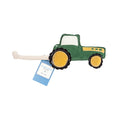 Faux Leather Green Tractor Dog Chew Toy