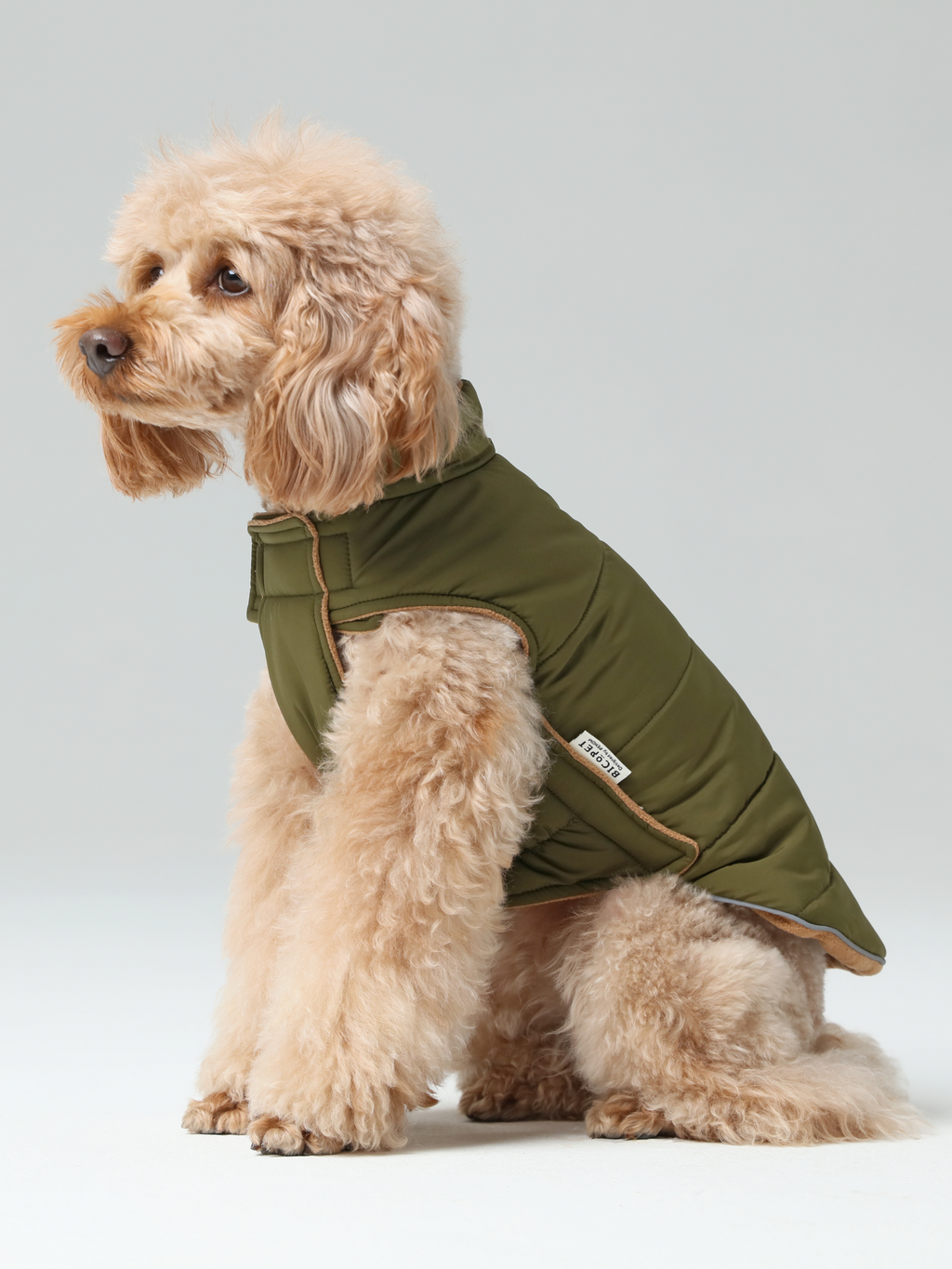 Reversible Dog Jacket with Polar Fleece Lining and Reflective Trim