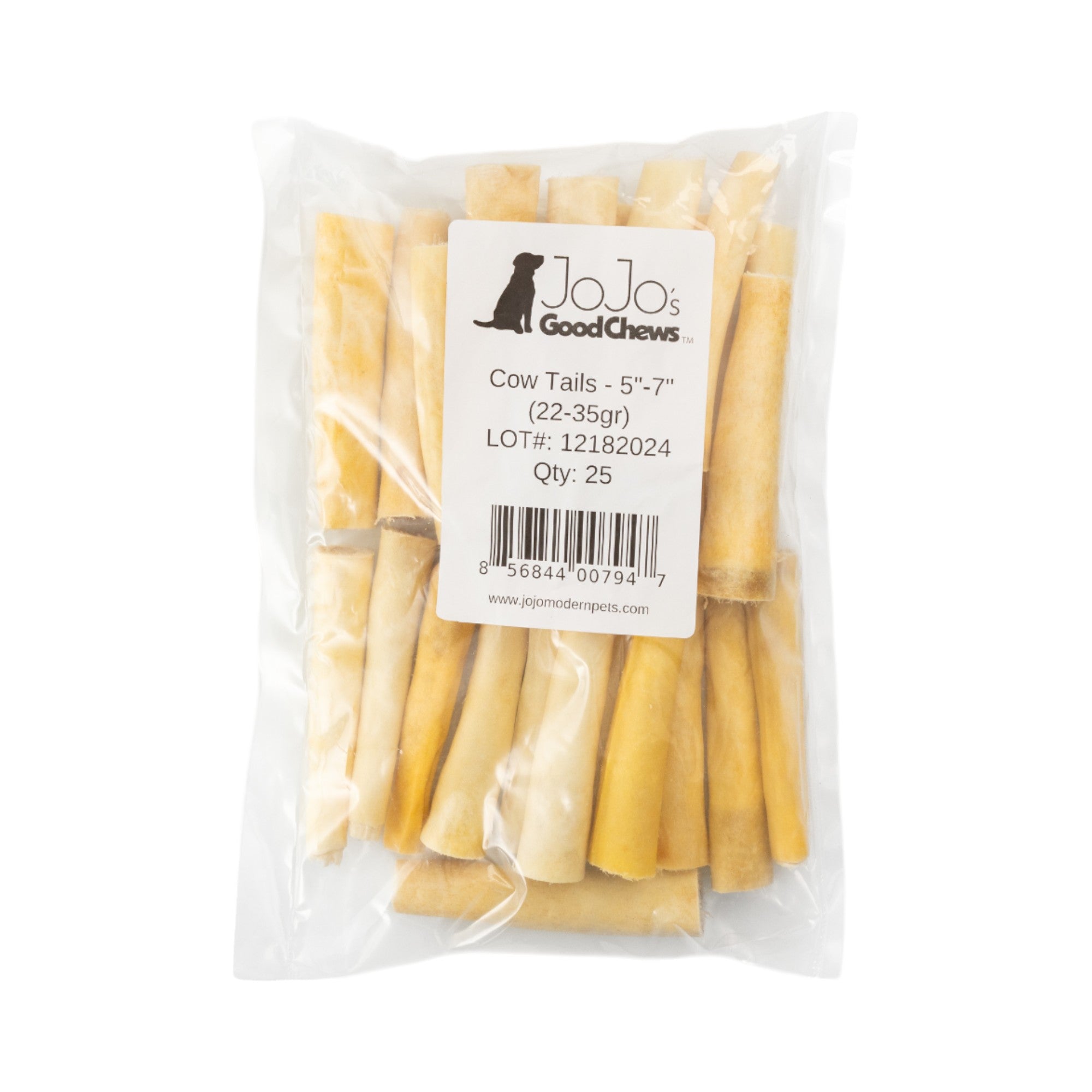 All-Natural Cow Tail Dog Chew 5"-7"