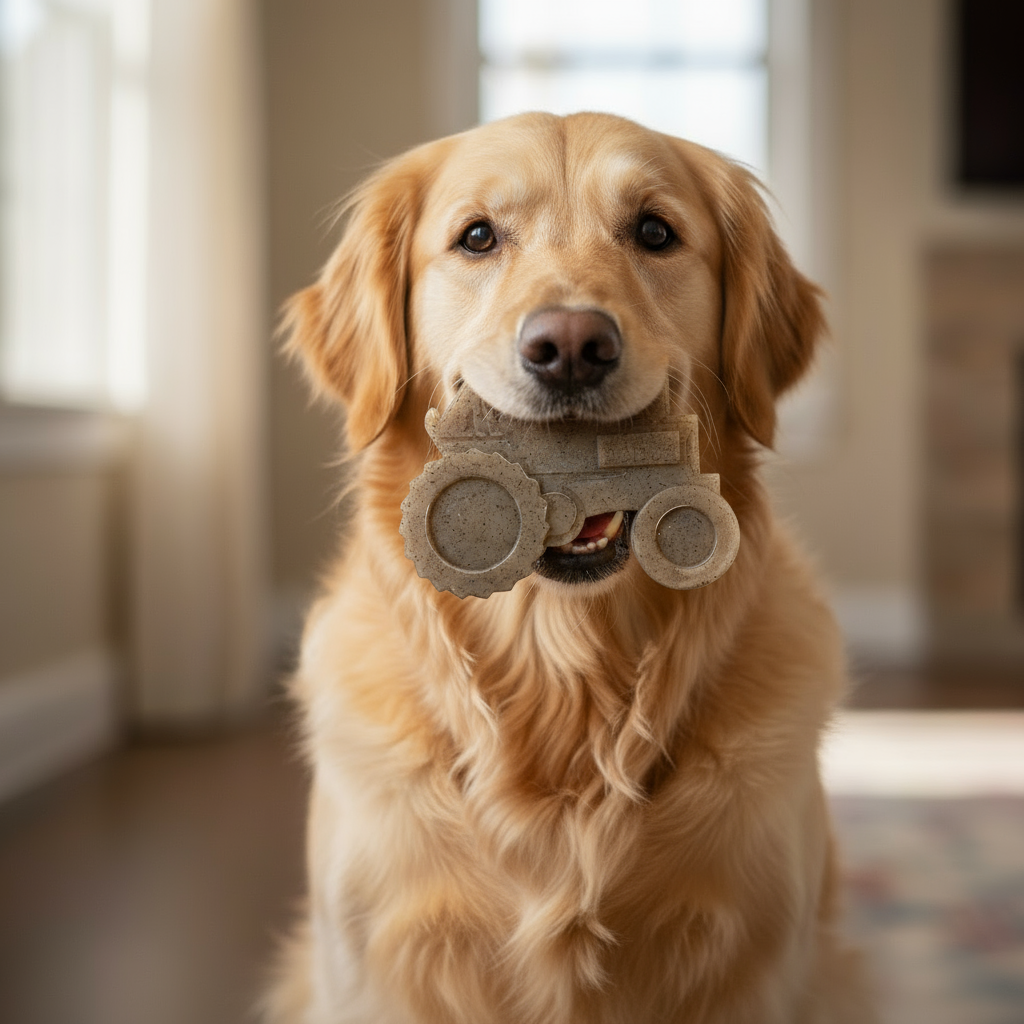 Tractor Nylon Chew Toy for Dogs – Durable Farm-Inspired Design