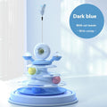 Four-Layer Cat Turntable Toy with Rotating Balls