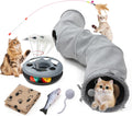 S-Shaped Cat and Small Pet Tunnel with Toys and Blanket