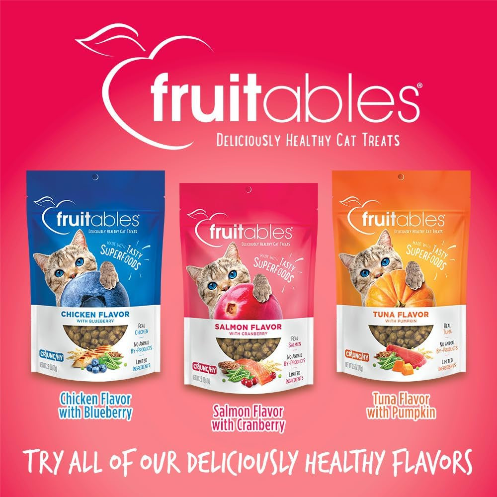 Crunchy Salmon Cat Treats with Superfoods, Low Calorie