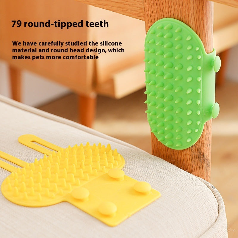 Silicone Pet Itch Relief Massage Grooming Tool for Cats & Dogs