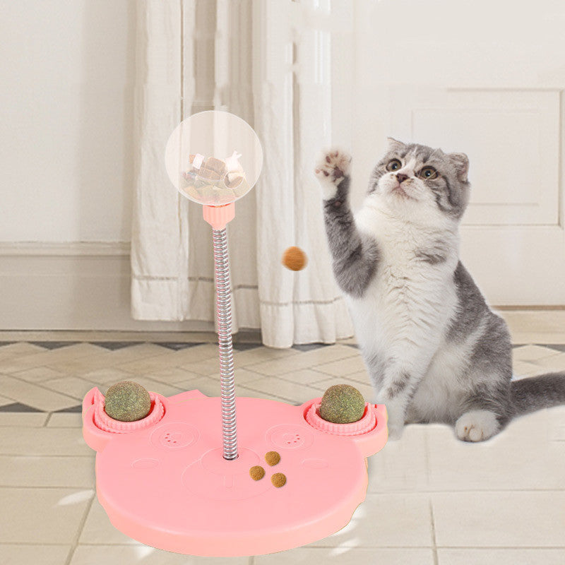 Leaky Ball Suction Cup Toy for Cats and Dogs, Slow Feeder Design