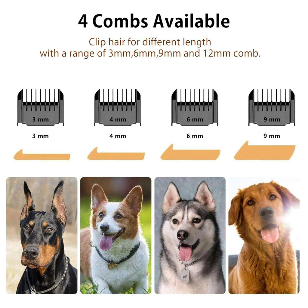 Rechargeable Quiet Dog Clippers Grooming Kit