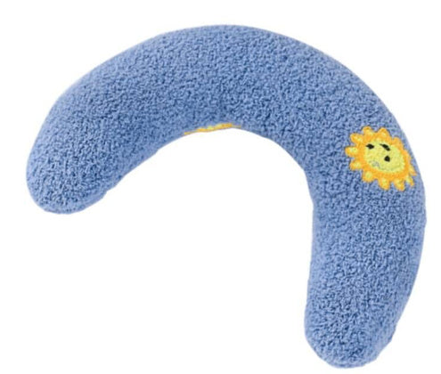 Half-Donut Faux Fur Pillow Bed for Cats & Small Dogs, 26 x 18 cm