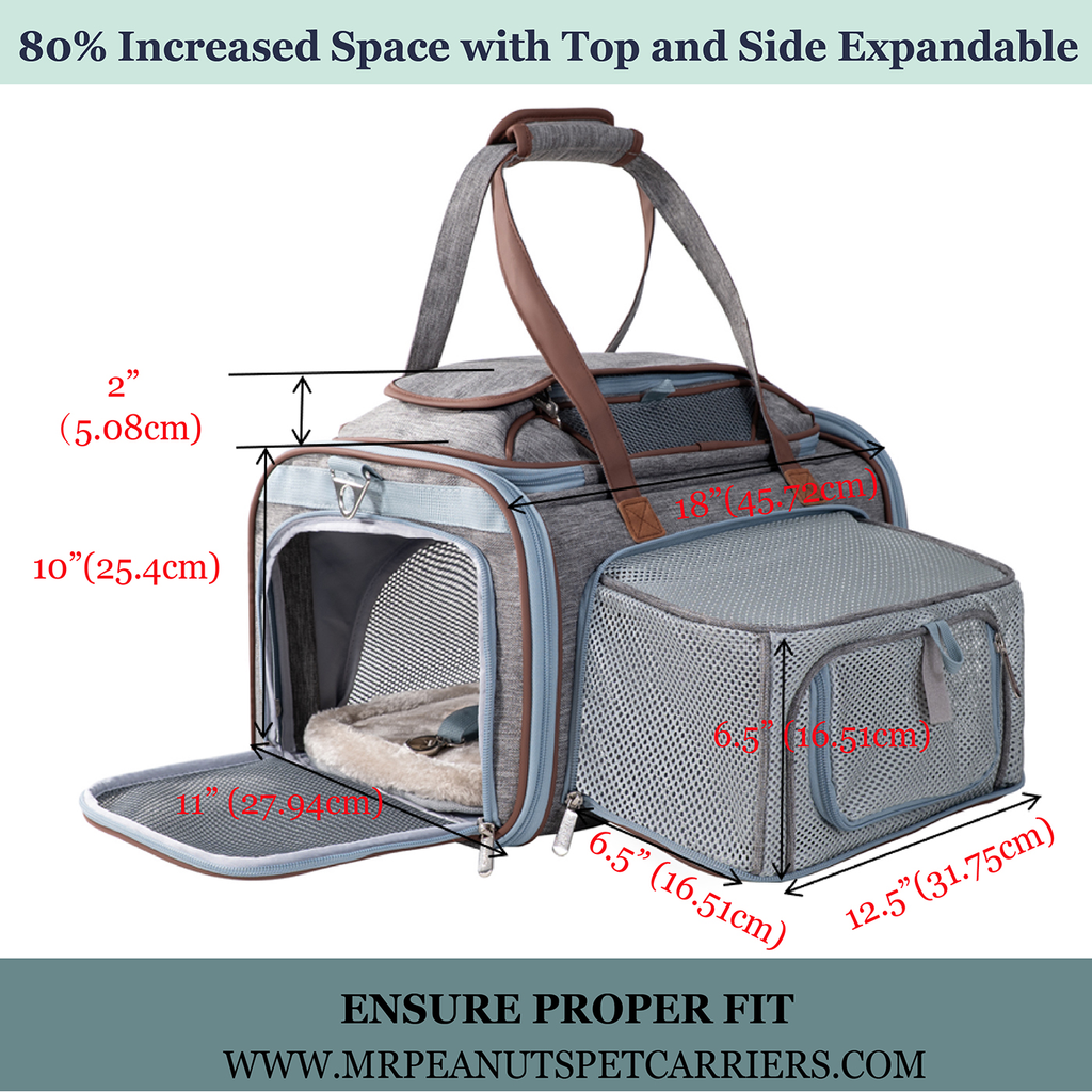 Mr. Peanut's Gold Series Expandable V3.0 Pet Carrier