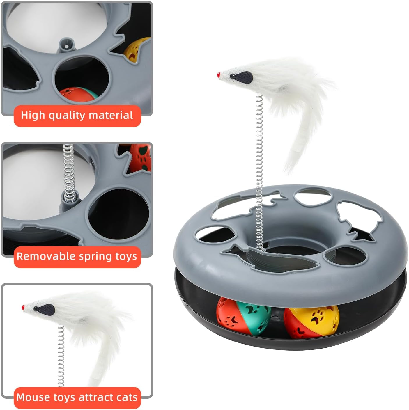 S-Shaped Cat and Small Pet Tunnel with Toys and Blanket