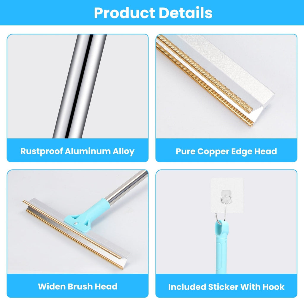 Pet Hair Removal Rake with Telescopic Handle