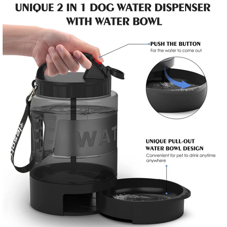 2.2L Dog Kettle Large Capacity Drinking Water Bottle Outdoor Sports Bottle Outdoor