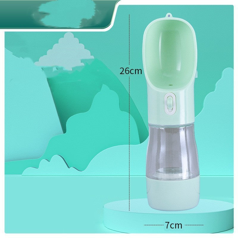 Portable Pet Water Bottle, Plastic, 458ml, for Dogs and Cats