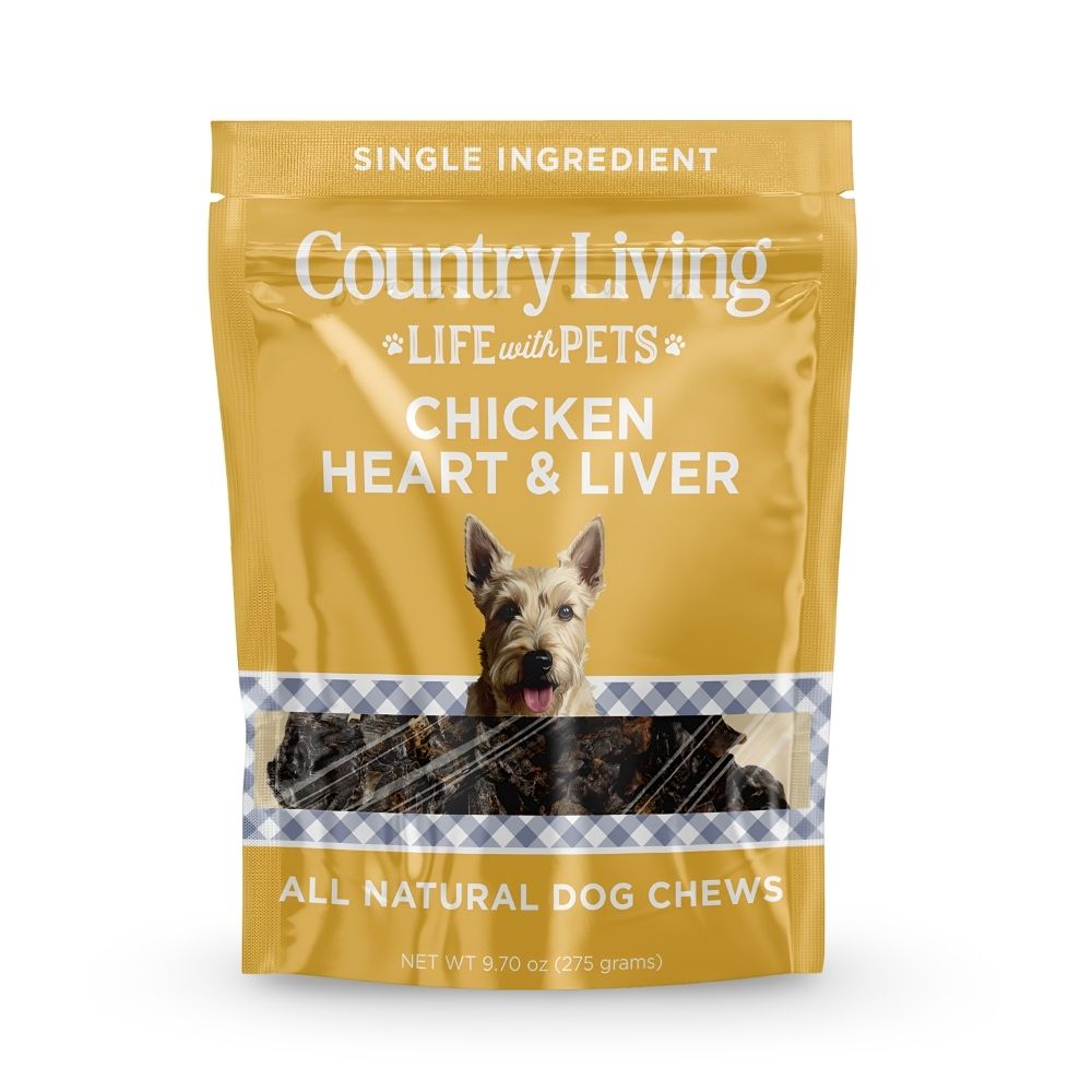 Dehydrated Chicken Hearts & Livers Dog Treats, 9oz