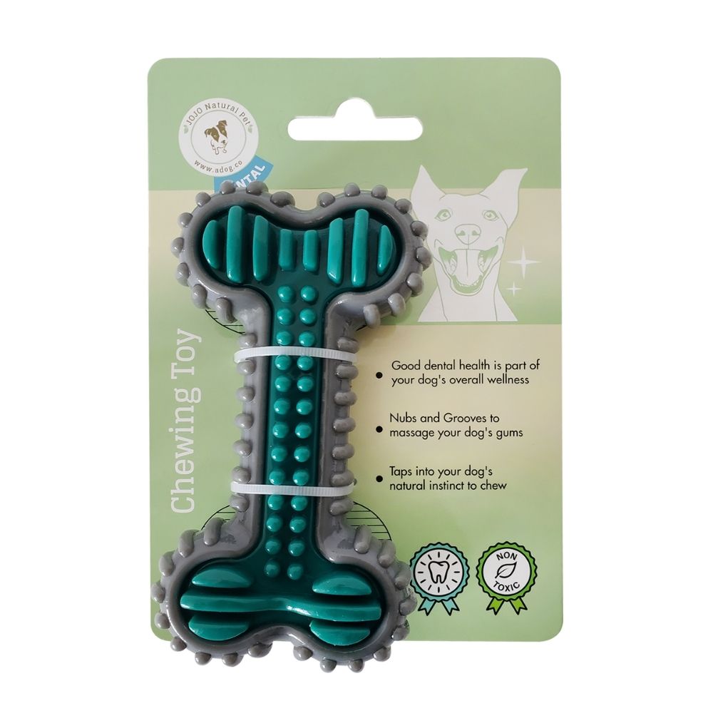 TPR Dental Bone Chew Toy for Puppies and Gentle Chewers